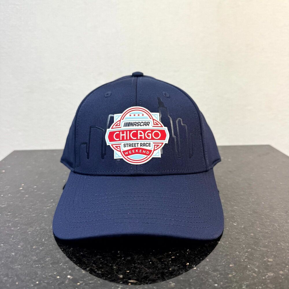 NASCAR Chicago Street Race Weekend Limited Edition Adjustable Hat Blue NEW